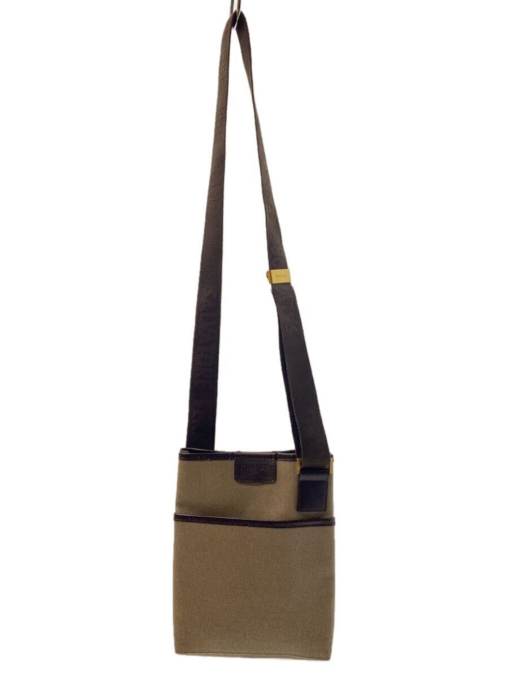 Salvatore Ferragamo Sacoche Shoulder Bag Beige Cream